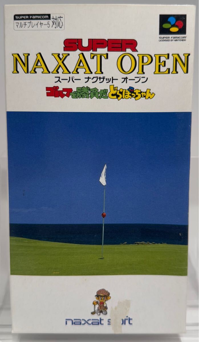 スーパーファミコン スーパーナグザットオープン ゴルフで勝負だどらぼっちゃん 空箱 外箱 箱のみ拍卖