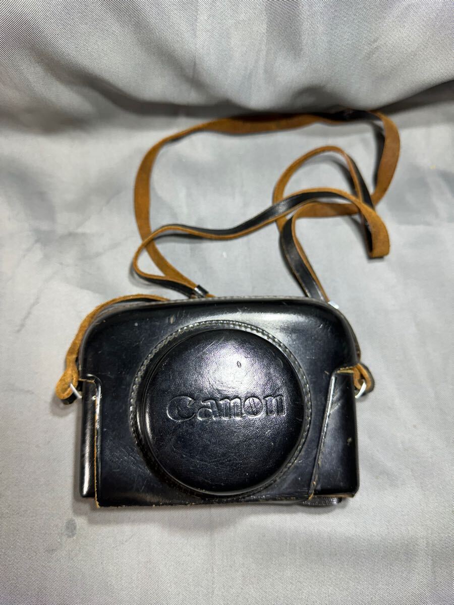 Canon Canonet SE 45mm 1:1.9 レンジファインダー フィルムカメラ カメラジャケット皮製付き拍卖