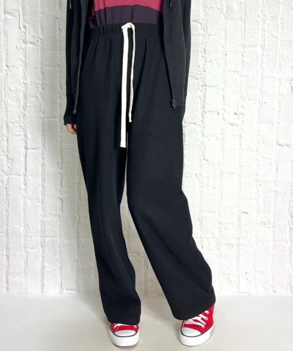 送料無料 BEATJIVE 厚手 裏起毛 ワイドパンツ ストレート スウェットパンツ 暖かい 冬素材拍卖