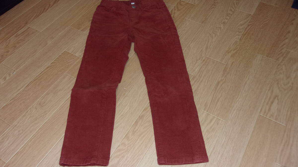 即決★美品 ユニクロ UNIQLO キッズ 長ズボン Sサイズ(110~125cm)エンジ色★拍卖