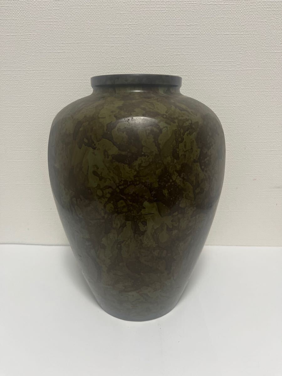花器 壺 銅製 伝統工芸 八角稜ボトル 高さ27 CM幅17 CM拍卖