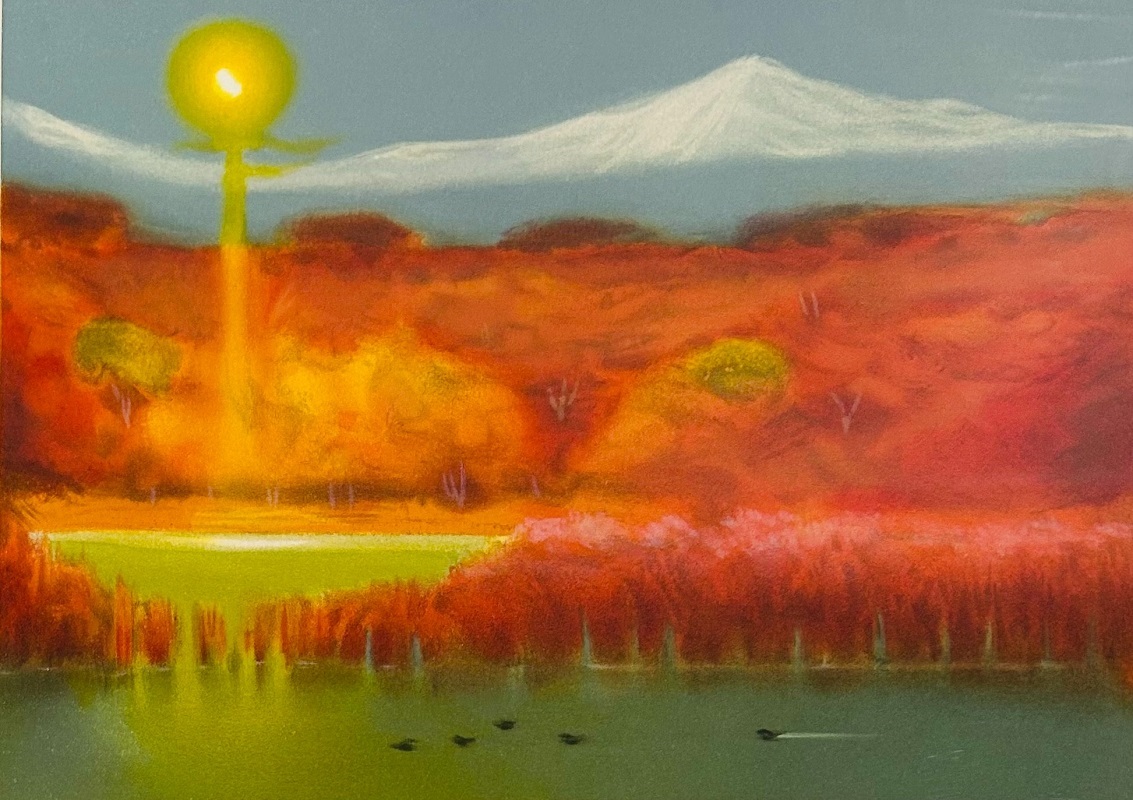 【 真作保証・送料無料 】 奥田元宋 「遠山早雪」 オリジナルリトグラフ ed150部拍卖