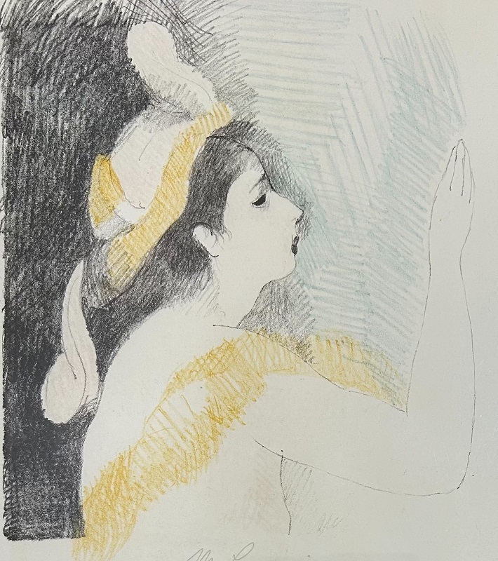 【 真作保証・送料無料 】 マリー・ローランサン「ブロンテ姉妹の栄光」 1930年制作 オリジナルリトグラフ ed:115部拍卖