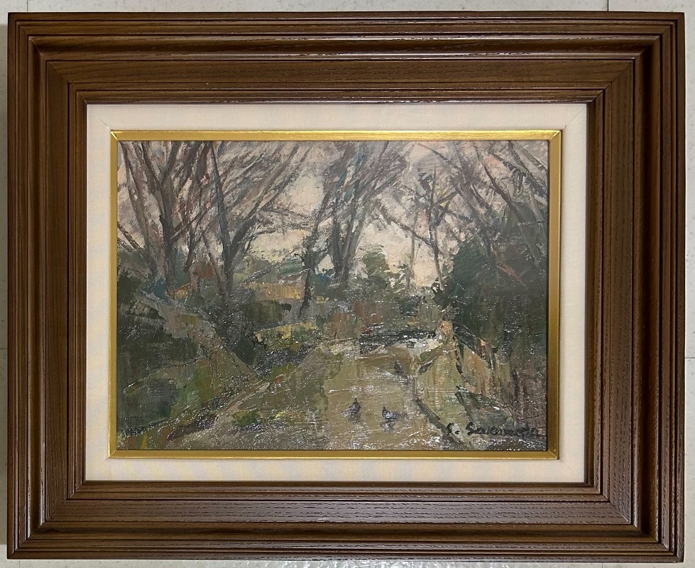 【 真作保証・送料無料 】 桜田精一 「朝」 油彩画 4F拍卖