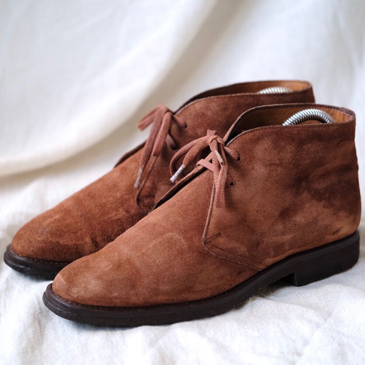 Church'sチャーチ スエードチャッカブーツ茶36.5拍卖