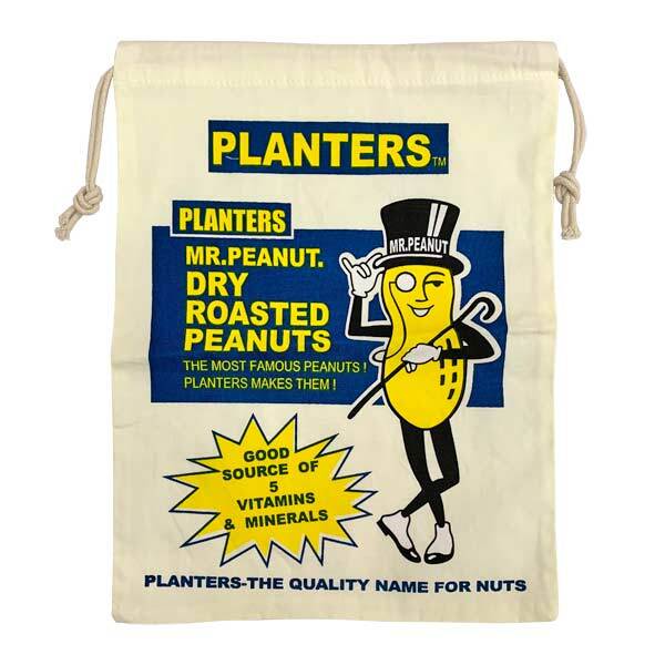 ミスターピーナッツ巾着袋 / 道具袋 Mr. Peanut アメリカン雑貨拍卖