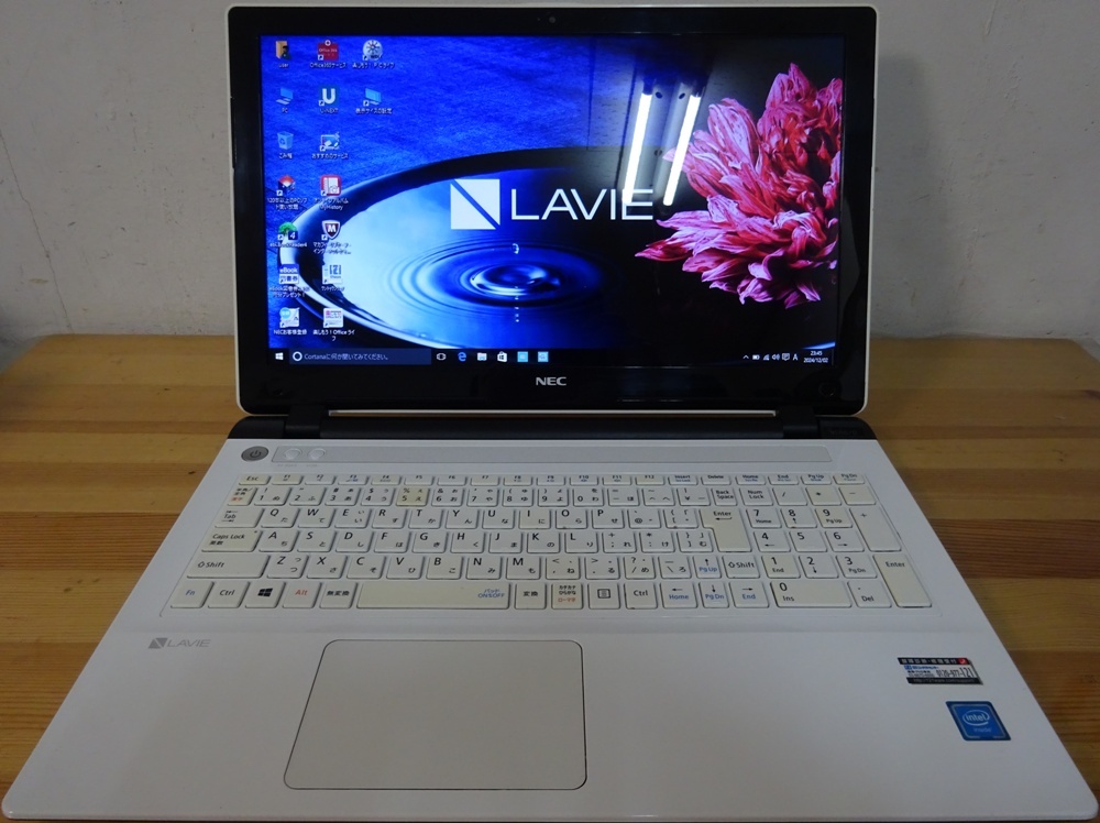 NEC ノートパソコン LAVIE Note Standard PC-NS150DAW/Cele 3215U 1.7GHz/4GB/500GB/中古特価良品拍卖