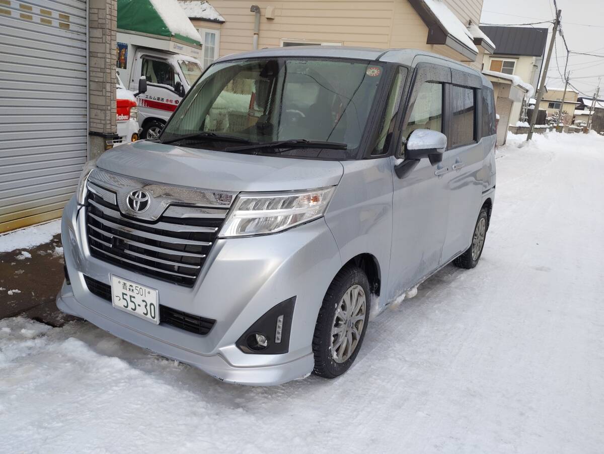 極上車 トヨタ ルーミー カスタムG 4WDスマートアシスト付 エンジンスターター付 車検2年付き 新品夏タイヤ付 大サービス拍卖