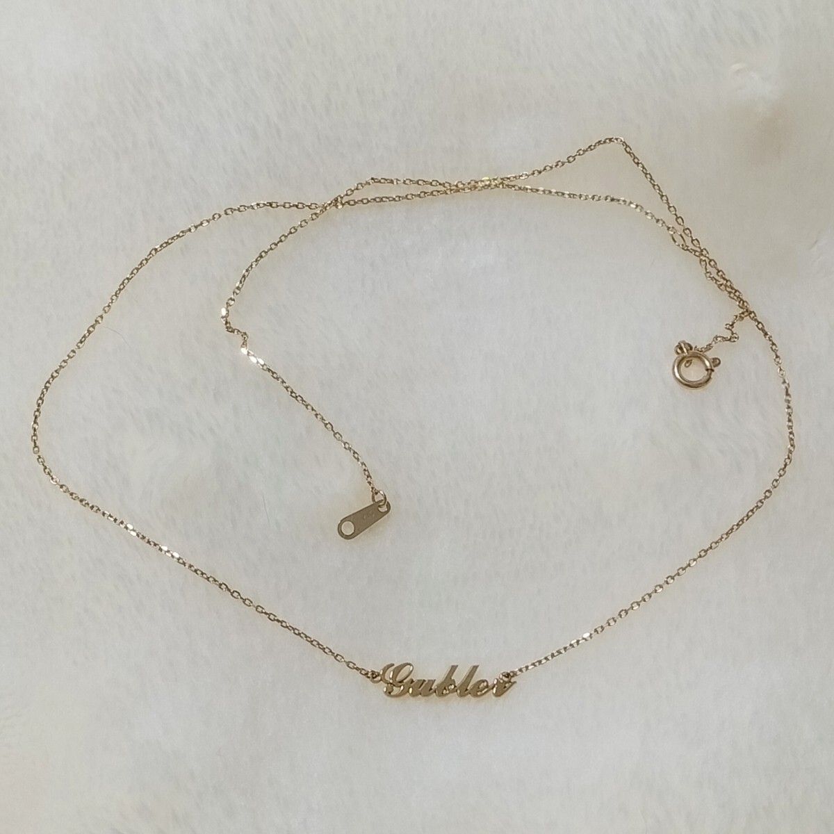 ネームネックレス イエローゴールド 10K クリミナルマインド マシュー・グレイ・ギュブラー アクセサリー ファッション スペンサー・リード拍卖