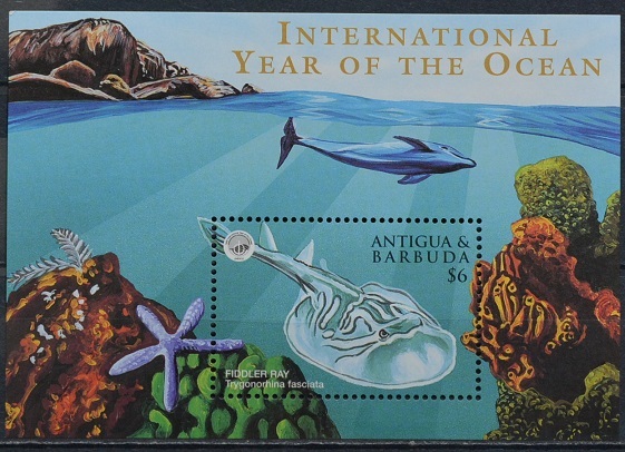 「TD46」アンチグア.バーブーダ切手  さかな拍卖