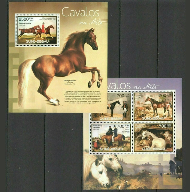 「TD129」ギニアビサウ切手 2012年 馬拍卖