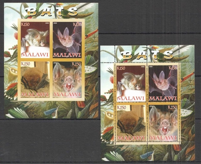 「TA45」マラウイ切手 2008年 コウモリ拍卖