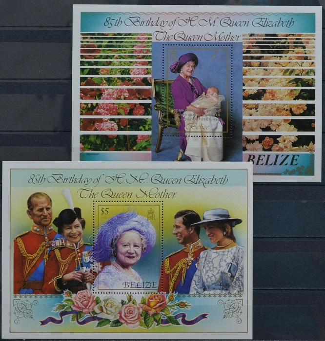 「TD327」ベリーズ切手 1985年 エリザベス女王拍卖