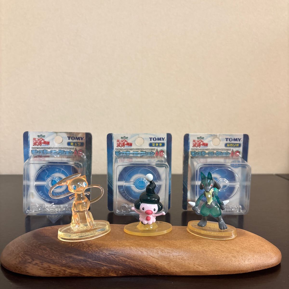 モンコレ 劇場商品 ミュウ と波導の勇者 ルカリオ クリア 3種 中古品 マネネ ポケモン フィギュア モンスターコレクション 2005拍卖