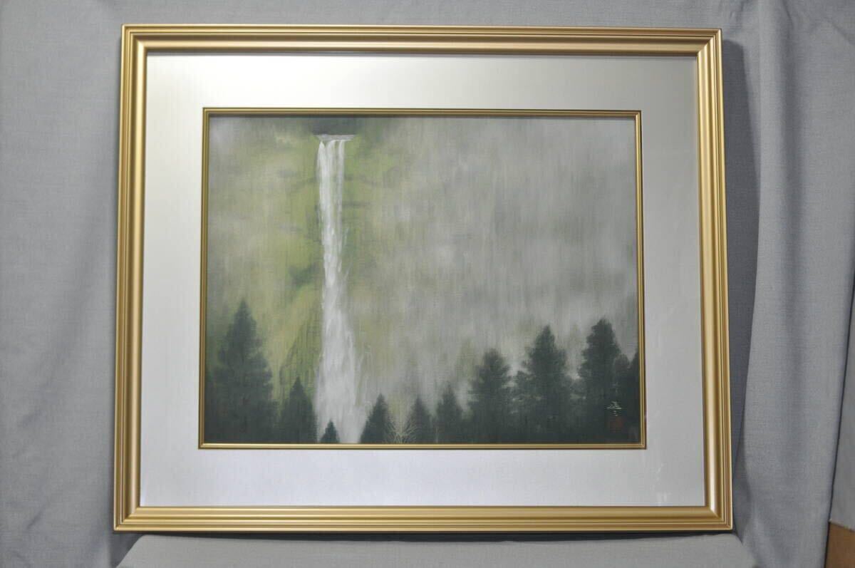 真作 芸術院会員 清水達三先生作 『那智の滝』 10号。和歌山県出身 芸術院賞、恩師賞を受賞した日本画の巨匠です。 拍卖