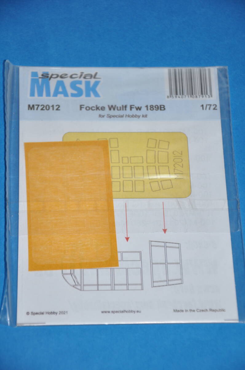 スペシャル1/72 ドイツ空軍 Fw 189 偵察機 塗装マスキング シールSpecial Hobby M72012 Focke Wulf Fw 189B (for Special Hobby kit)拍卖