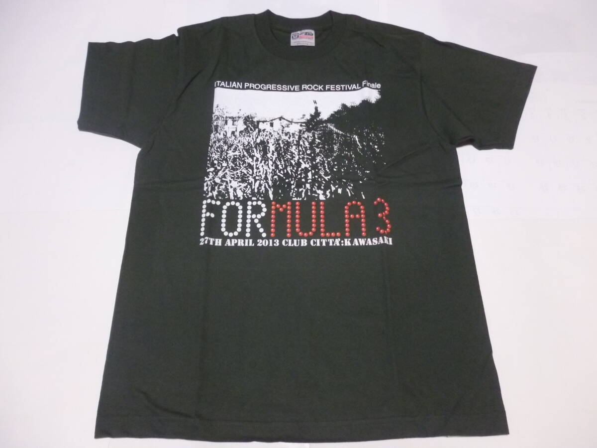 T shirt Japan Tシャツ★希少 Formula 3 フォルムラ・トレ Il Volo 2013年来日記念:★フライヤー付き Italian Progressive Rock 拍卖