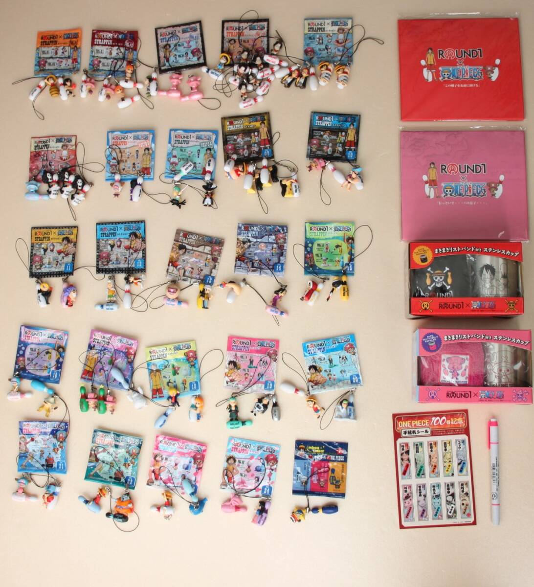 36-54▲ワンピース▲「ポップアップフォトカード」「ストラッピン」「まきまきリストバンド付きステンレスカップ」《ラウンド1》拍卖