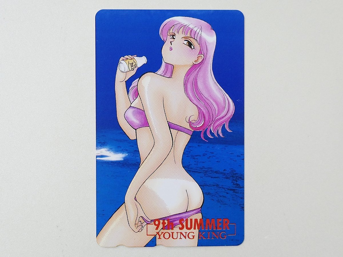 【442】 テレカ SPRITE スプライト 有村しのぶ 9周年サマー ヤングキング テレホンカード 50度拍卖