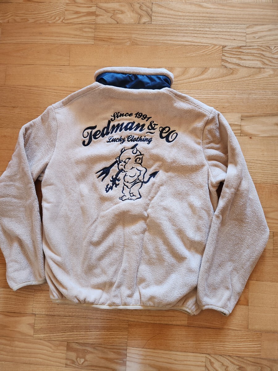 SALE! 送料込★TED MAN テッドマン TDFJ-100 フリースジャケット 刺繍 ワッペン ベージュ 2XL拍卖
