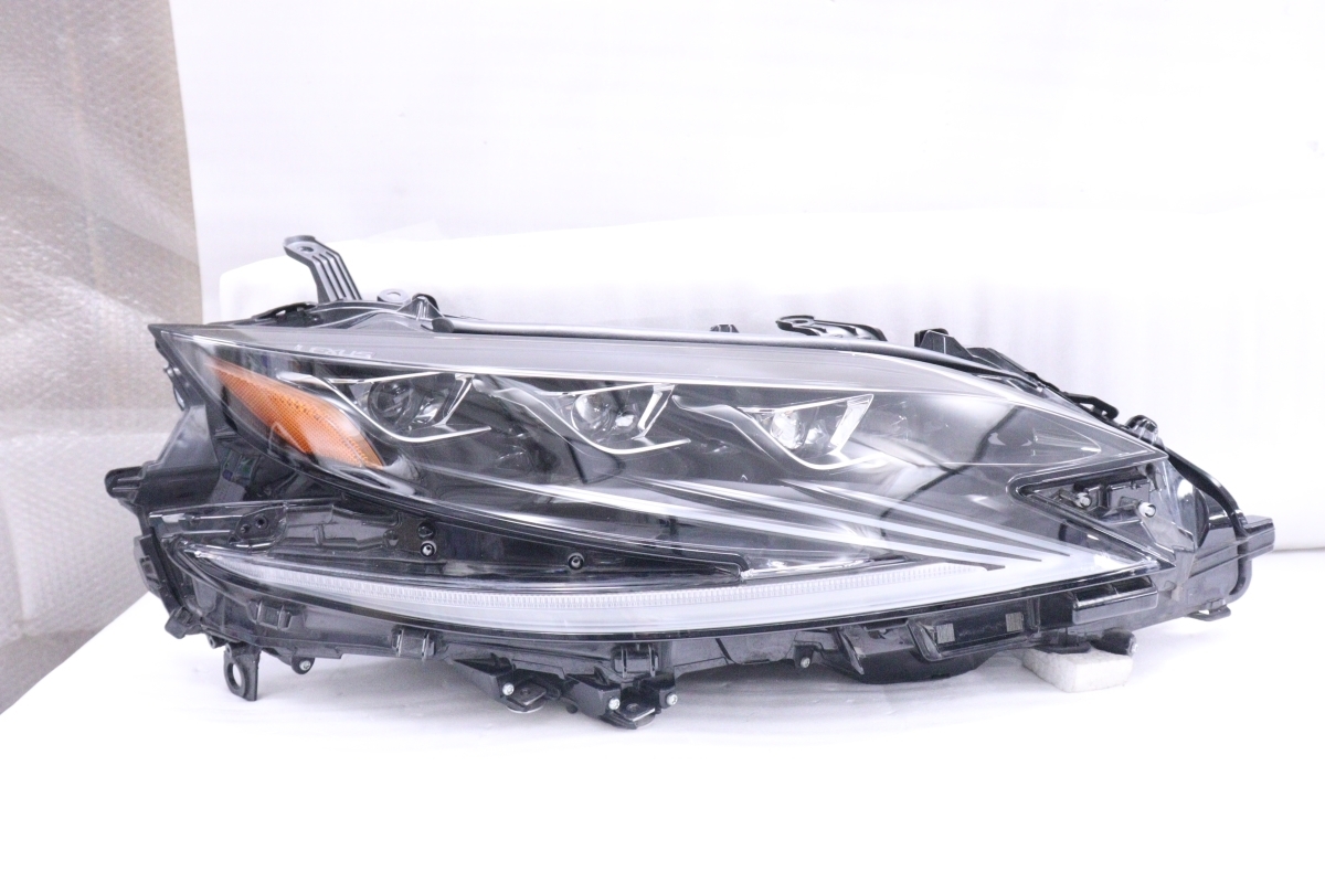 4X-190★美品★LED VXFA50 レクサスLS★右ヘッドライト KOITO 50-165 打刻:L6 ユニット ブラック 純正★レクサス (DM)拍卖