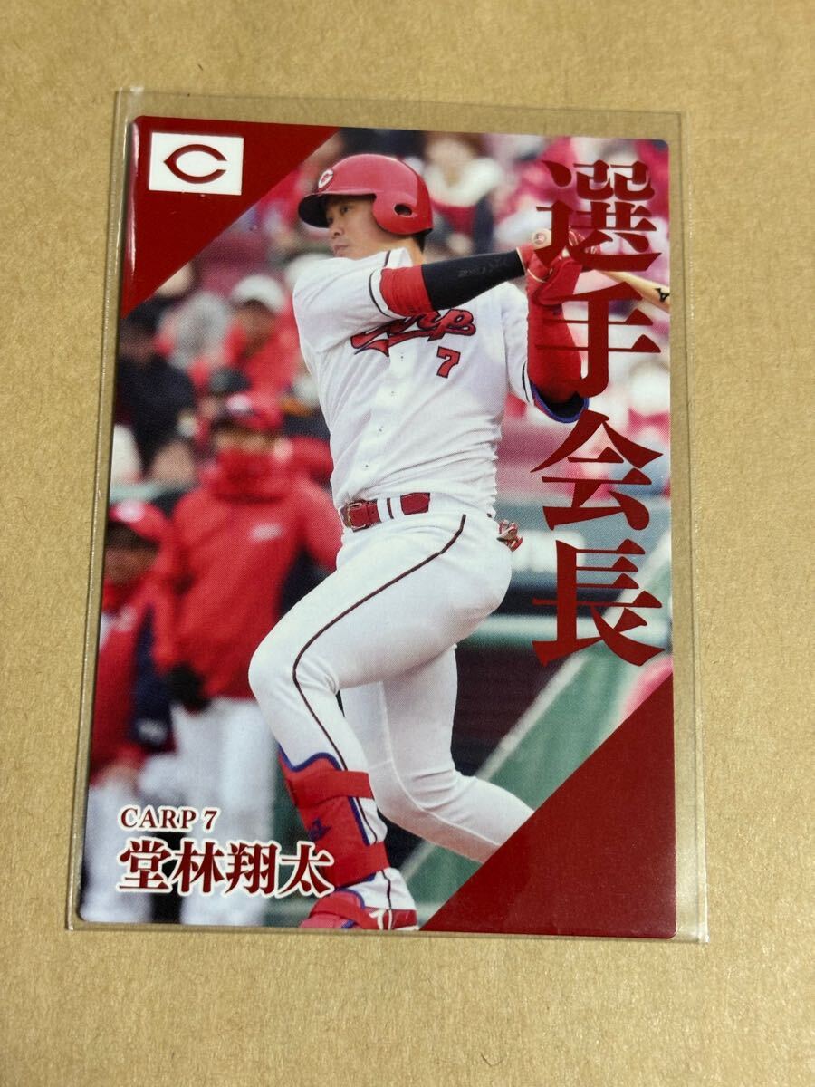 2024カルビープロ野球チップス PL-02 堂林翔太 広島東洋カープ 選手会長カード拍卖