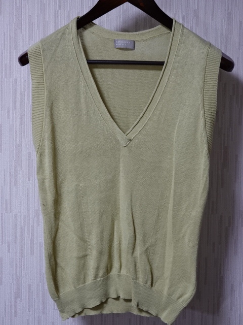 ●MARGARET HOWELL マーガレットハウエル コットン リネンベスト Ⅱ 578-161903●1228●拍卖