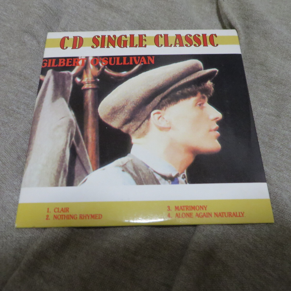 CDシングル|ギルバートオサリバン|アローンアゲイン、クレアほか|紙ジャケット仕様|輸入盤|ショボい紙ジャケ|断捨離処分拍卖
