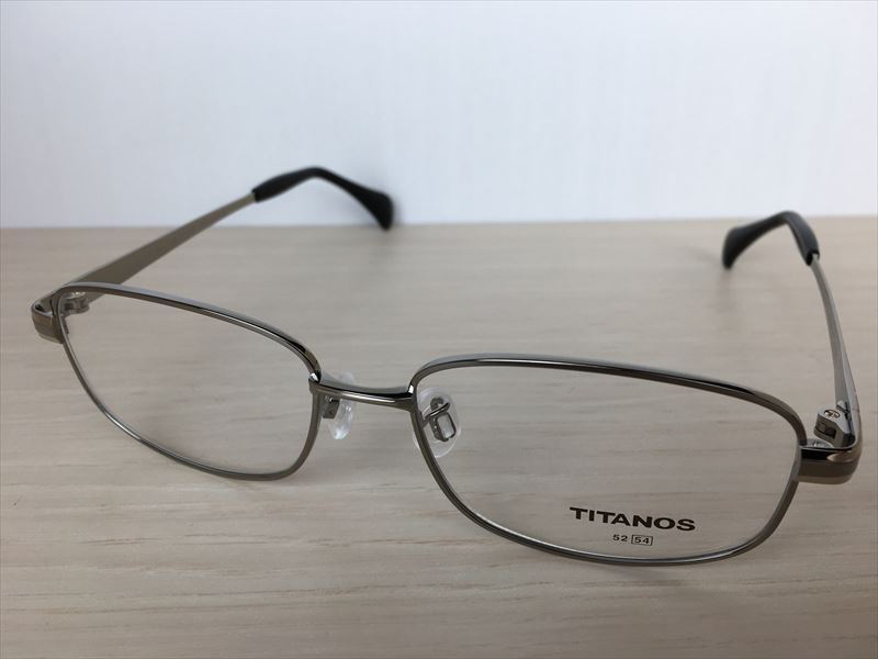 TITANOS(チタノス) T-1327/CB0GP1(シルバーグレー) メガネフレーム 54サイズ 新品拍卖
