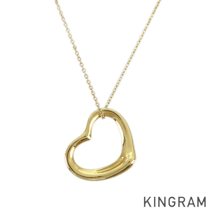 ティファニー オープンハート ネックレス ju【中古】拍卖