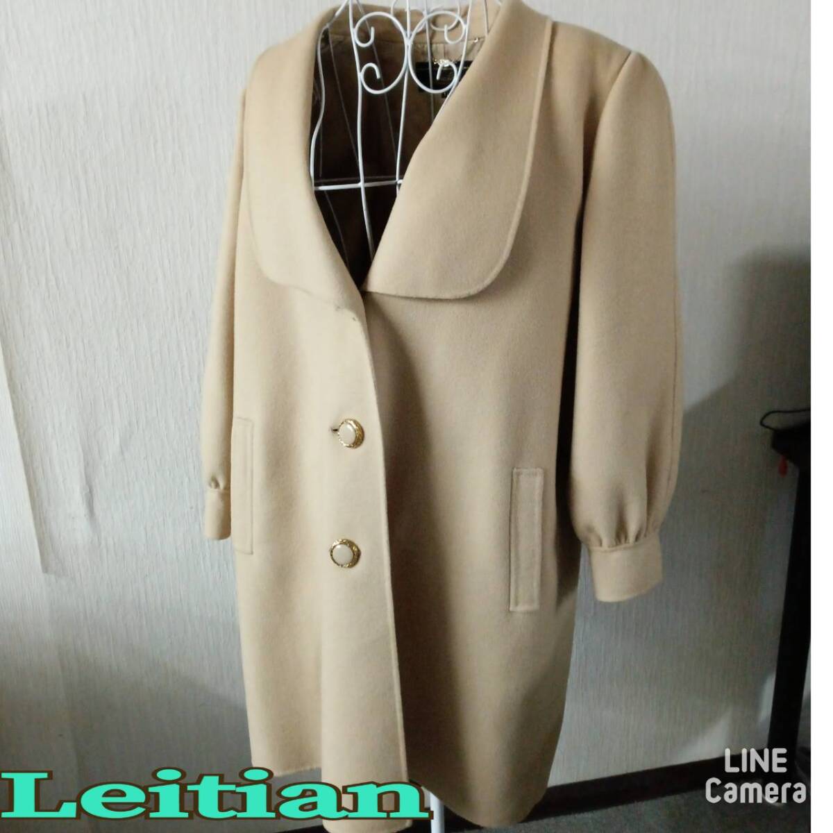 Leilian ◆ロングコート 11号 イエローベージュ系 ◆レリアン ◆ レディース アウター 拍卖