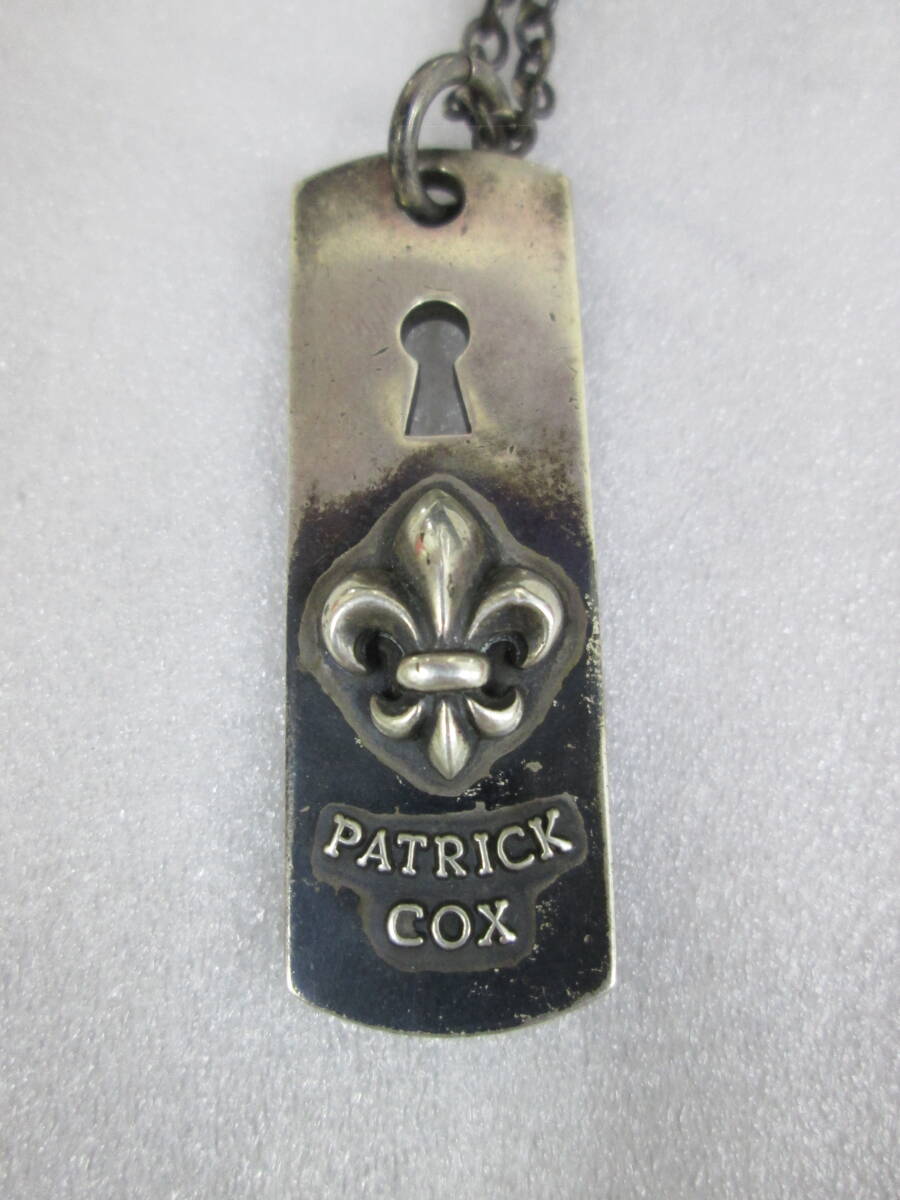 (52)☆パトリックコックス PATRICK COX 925S刻印 ネックレス ペンダントトップ シルバーアクセサリー プレート拍卖