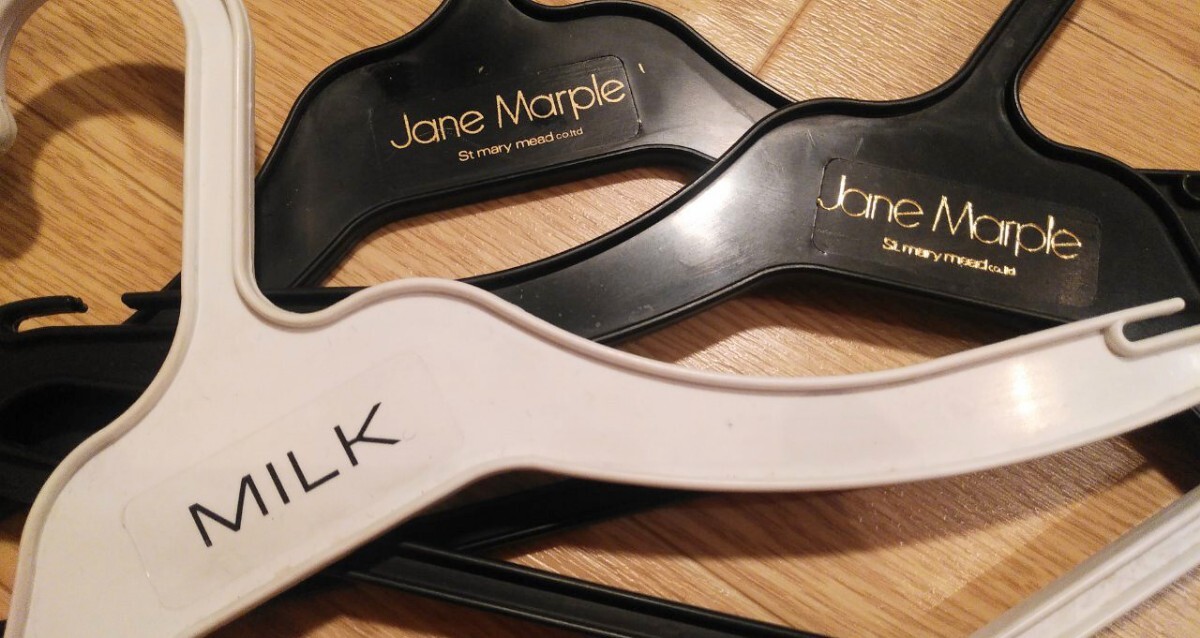 即決☆Jane Marple ジェーンマープルとMILKのハンガー3本セット☆拍卖