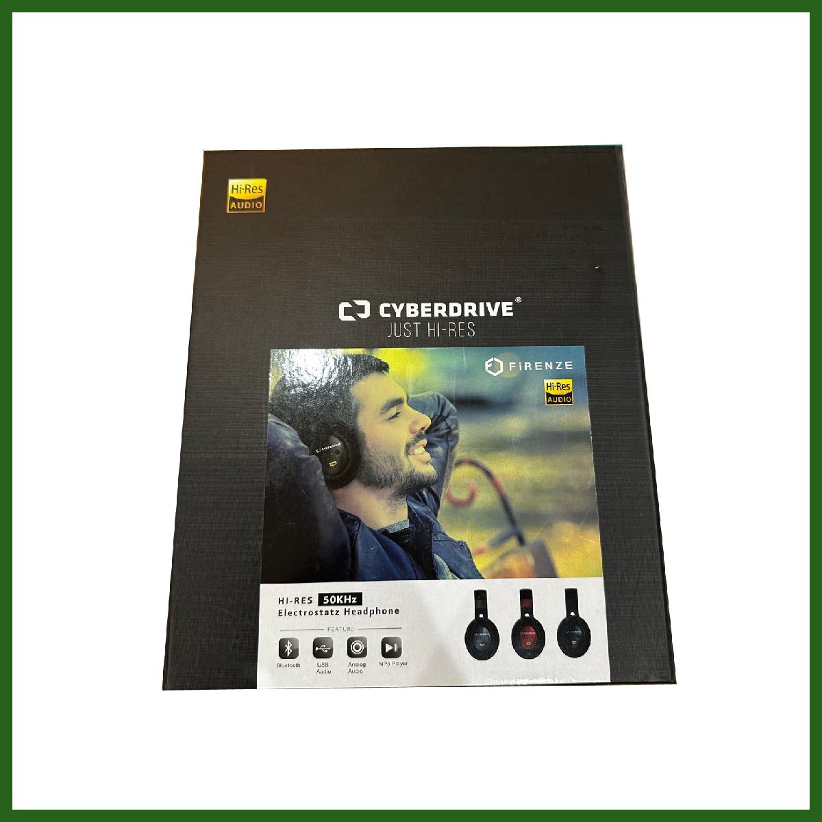 中古●CYBERDRIVE●FiRENZE ステレオヘッドホン JUST-HI-RES 動作確認済 Bluetooth拍卖