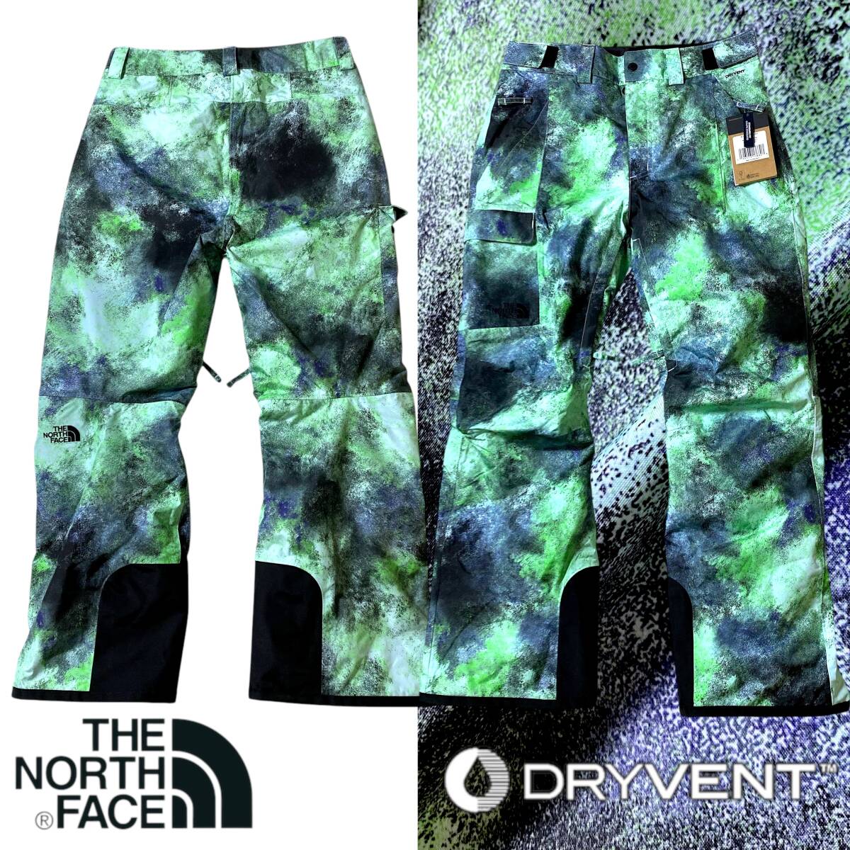 【M】新品 ノースフェイス 総柄デザイン スノボパンツ 撥水 ストレッチ ソフトシェル パンツ THE NORTH FACE FREEDOM INS PNT◆R1946拍卖