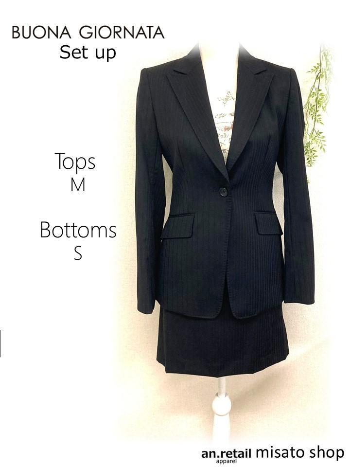 ★BUONA GIORNATA★ ボナジョルナ―タ セットアップ スカートスーツ ジャケットM スカートS拍卖