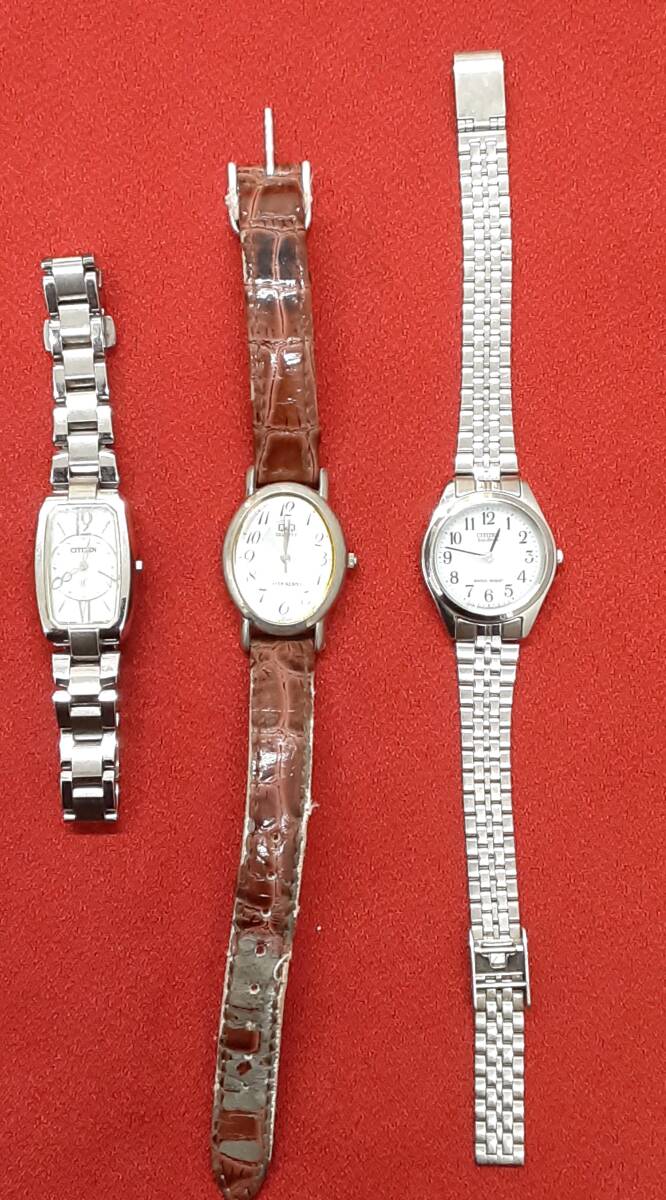 #2243【中古品不能】腕時計3個 (電池切れ)拍卖
