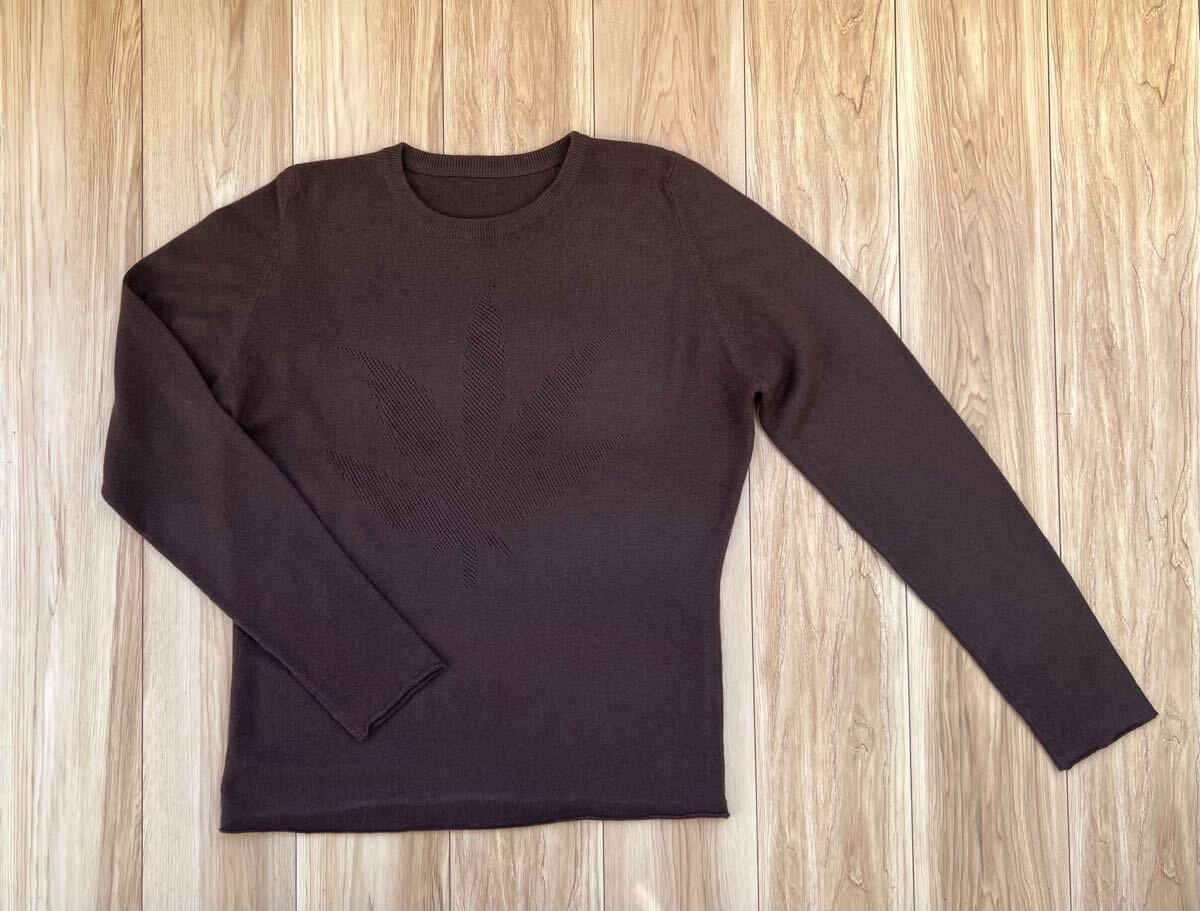 希少な「ルシアンペラフィネ」マリファナ柄の透け編みカシミアニット拍卖