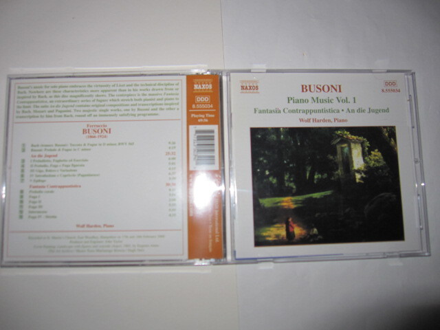 ブゾーニ:ピアノ作品集第1集/対位法的幻想曲/若者のために/前奏曲とフーガハ短調他 ヴォルフ・ハーデン NAXOS拍卖