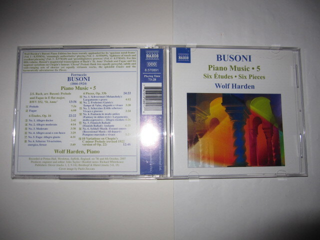 ブゾーニ:ピアノ作品集第5集/聖アンナのフーガ/ショパン変奏曲他 ヴォルフ・ハーデン NAXOS拍卖