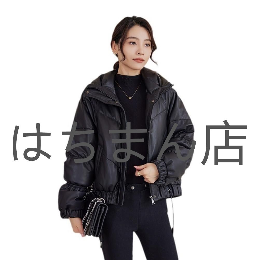 レザーダウンコート レザーコート レディース 本革 ショート丈 羊革コート 本革ジャケット 本革ジャケット 冬服 防寒 女性 ブラック M-4XL拍卖