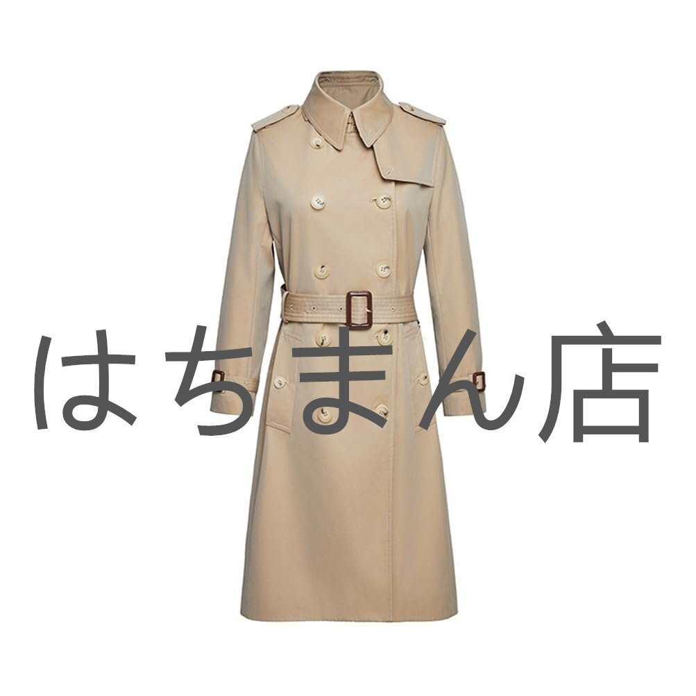 トレンチコート レディース スプリングコート ミディアム丈 膝丈 ライトアウター 大人 20代 30代 40代 通勤 卒業式 春秋 冬 ベージュ S-2XL拍卖