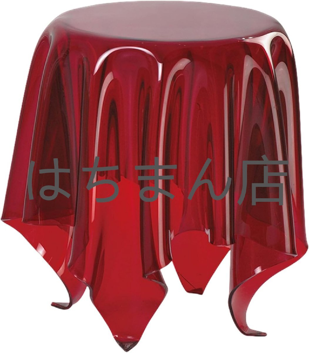 アクリルテーブル 透明テーブル サイドテーブル 浮動テーブル テンセグリティ 反重力 テーブル マジック コーヒーテーブル 40*51cm レッド拍卖