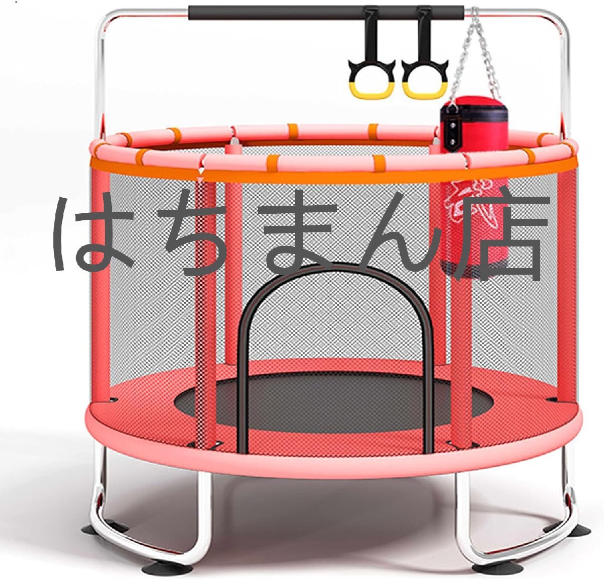 トランポリン 室内 手摺付き 子供 大人 静音 手すり3段階調節 全鋼構造 耐荷重200kg 高弾力 円形 家庭用 バランス感覚 有酸素運動 赤1.2M拍卖
