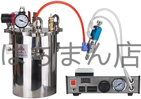 グルーディスペンサーキット エジェクターピン式ディスペンサーバルブ エアータンク デジタル表示 空気圧グルーガン DIY工具 110V (10L)拍卖