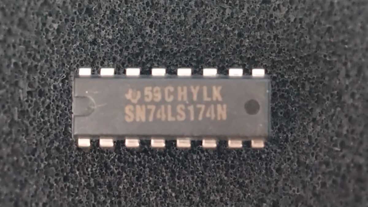 SN74LS174N TI製 LS-TTL IC クリア搭載、6回路、D タイプ・フリップ・フロップ(7個セット)拍卖