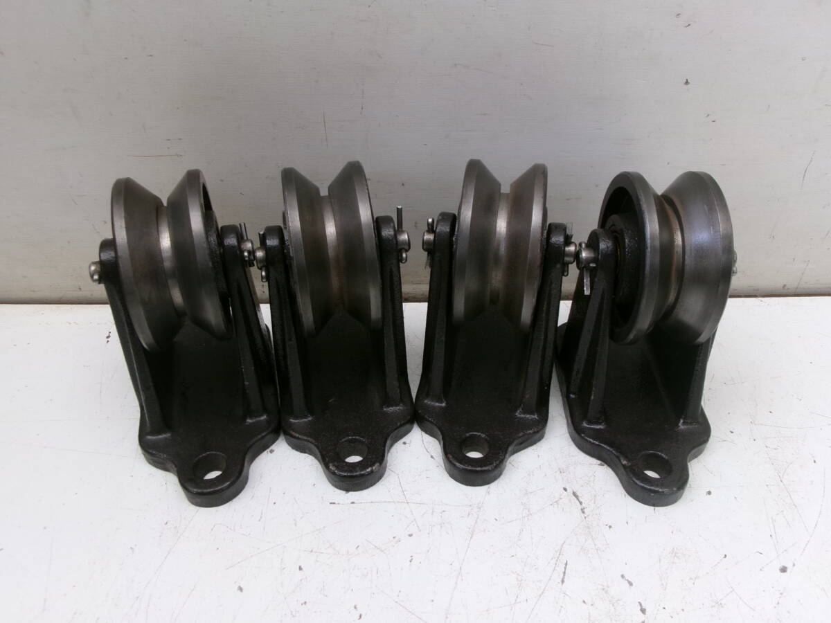 鉄車輪 キャスター レールなど タキゲン 75 K-59 4個 #1拍卖