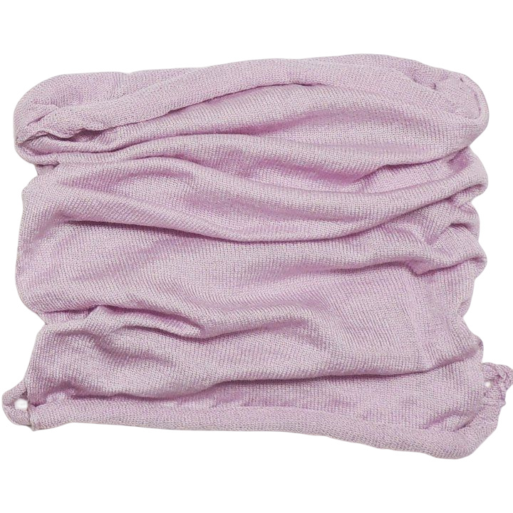 シルク100% 365日昼夜問わずUVや保湿にスキンケアに ネックウォーマー 上下穴 パープル 23×55cm 美肌効果 保湿 調湿 紫外線を吸収拍卖