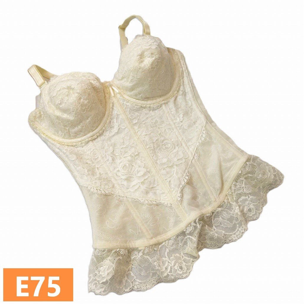 シャンデール スリーインワン E75 オフホワイト 白 ブライダル ウェディング USED 結婚式 補正 補整 バストアップ s750拍卖