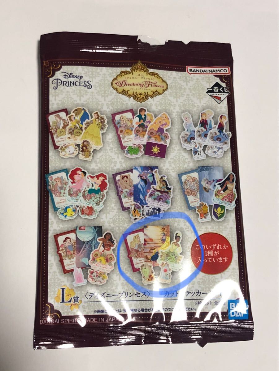 一番くじ 〈ディズニープリンセス〉 Dreaming Flowers L賞ダイカットステッカーセット ①拍卖